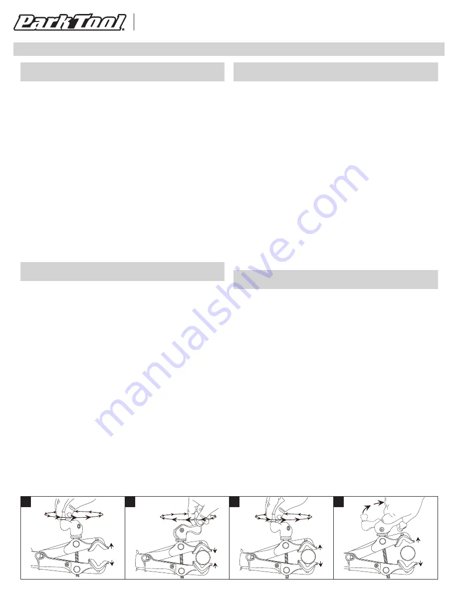 parktool 100-3D Instructions Download Page 1