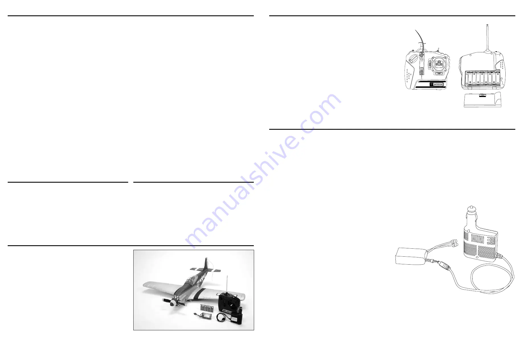 PARKZONE RTF P-51 MUSTANG BL Instruction Manual Download Page 3