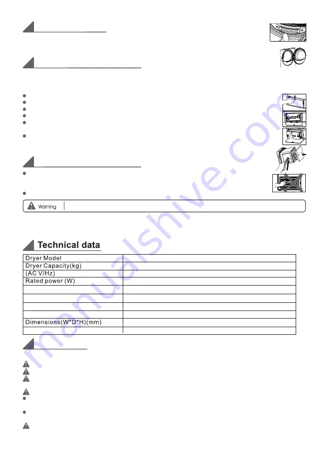 Parmco DR8WHP Installation And Operating Instructions Manual Download Page 12