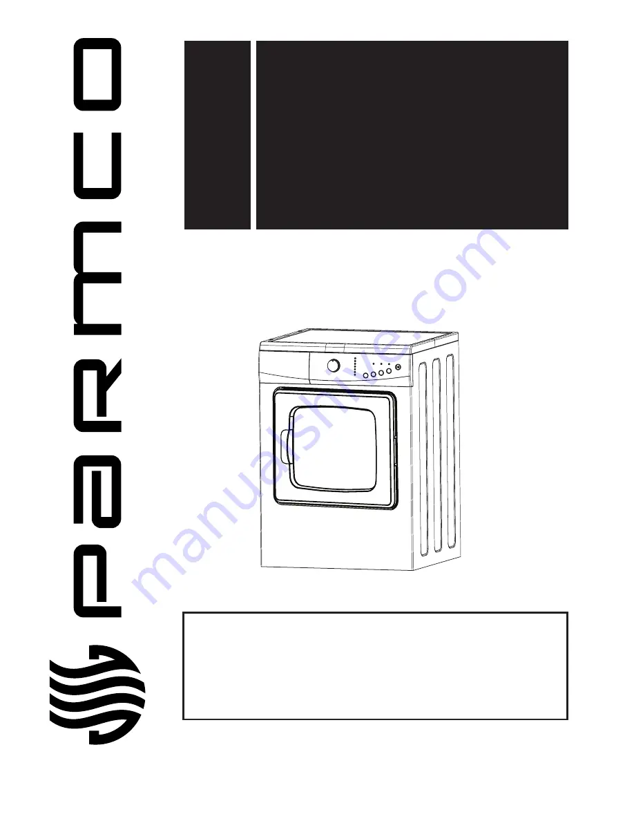 Parmco PT-F6-W Installation And Operating Instructions Manual Download Page 1