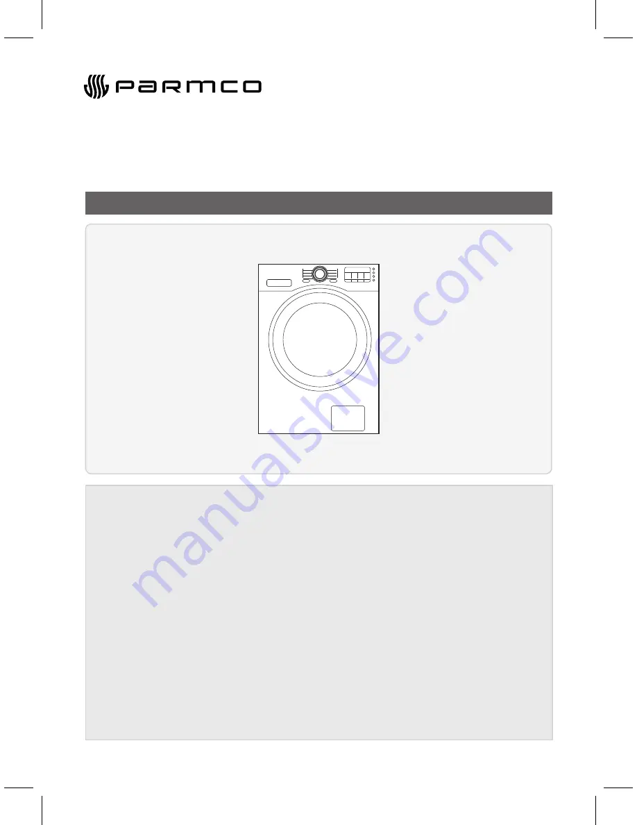 Parmco PW-F85-W Скачать руководство пользователя страница 1