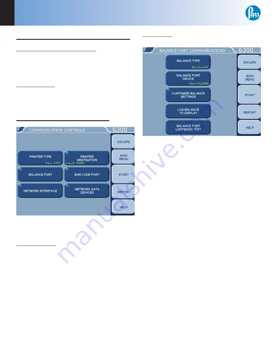 Parr Instrument Company 6300 Operating Instructions Manual Download Page 66