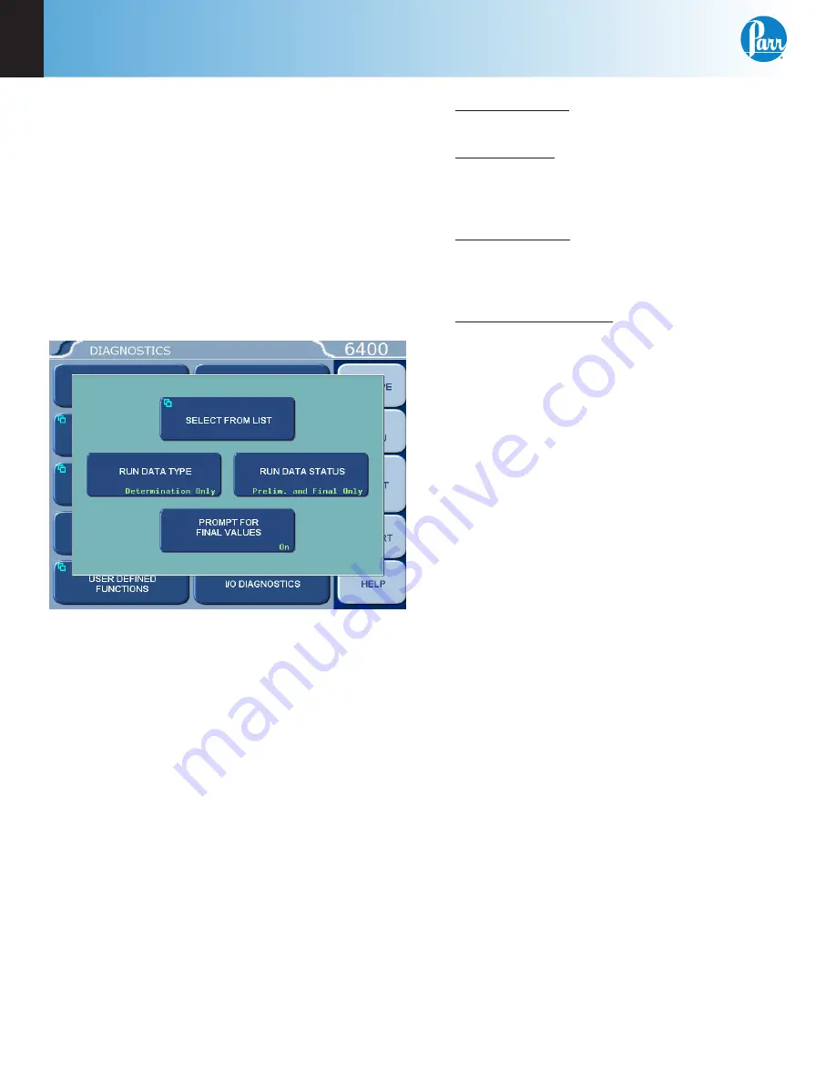 Parr Instrument 6400 Operating Instructions Manual Download Page 48