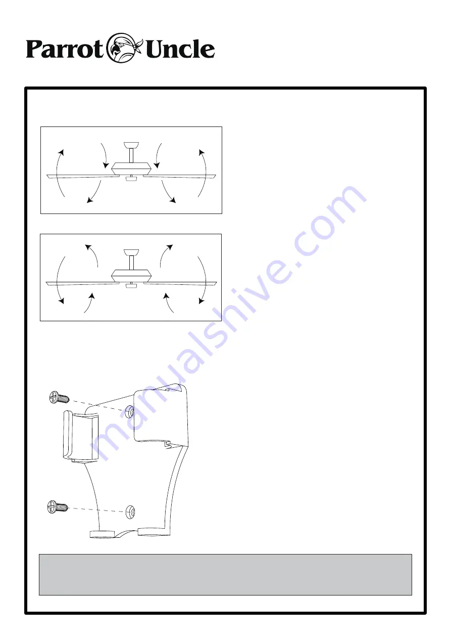 Parrot Uncle BBA544003CA Use And Care Manual Download Page 8