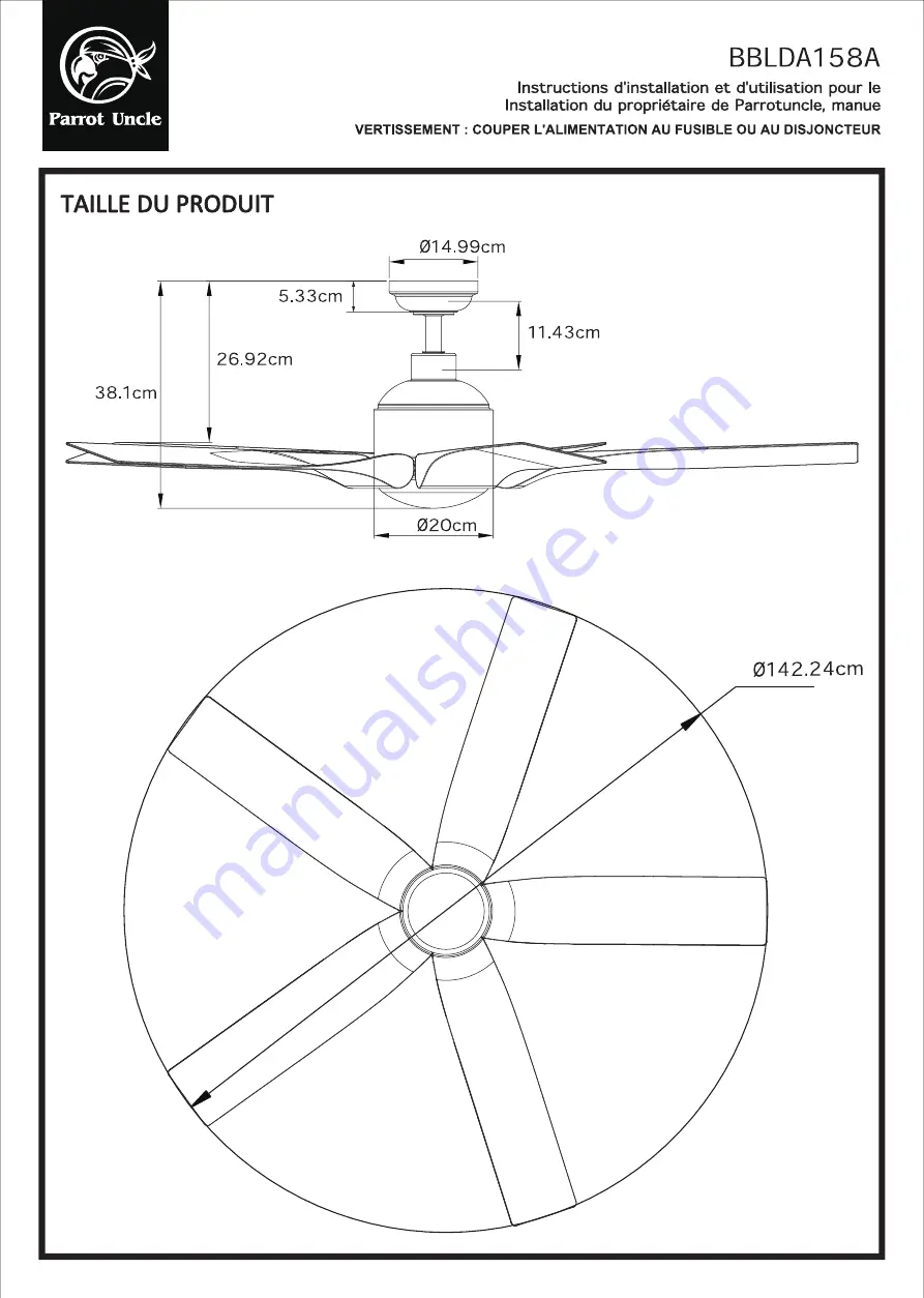 Parrot Uncle BBLDA158A Скачать руководство пользователя страница 38