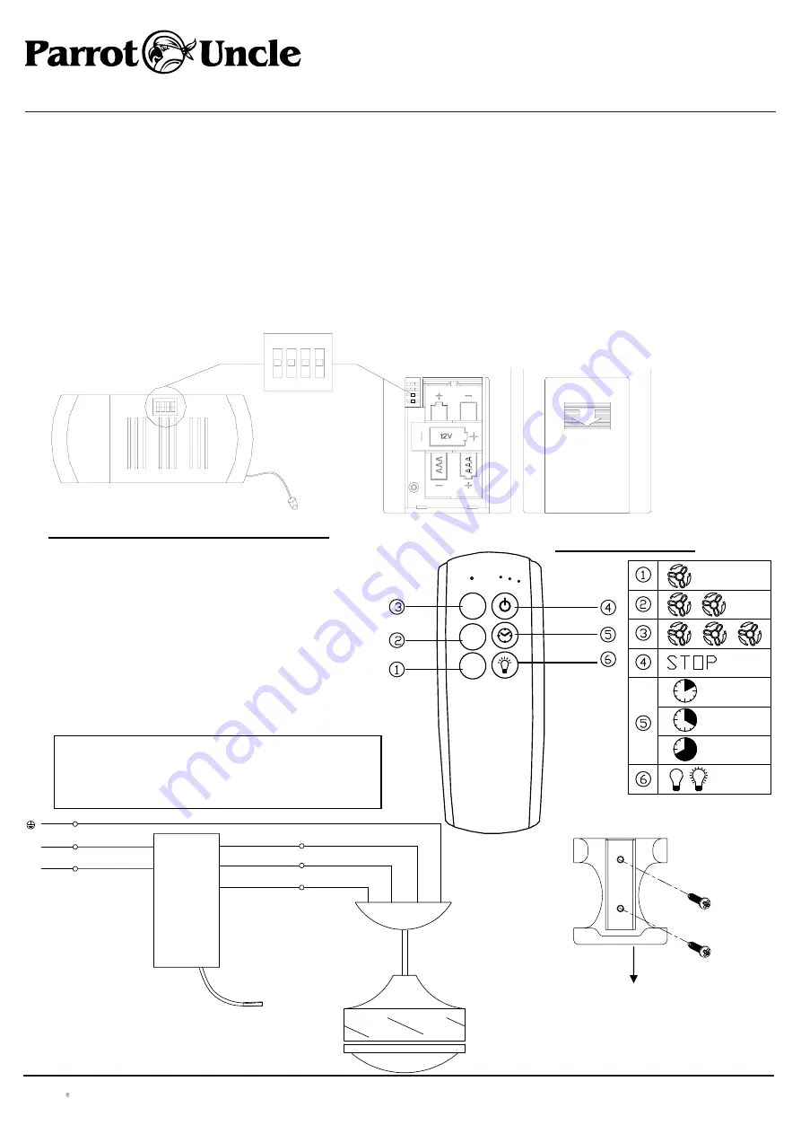 Parrot Uncle F6291 Installation & Operating Instructions Manual Download Page 10