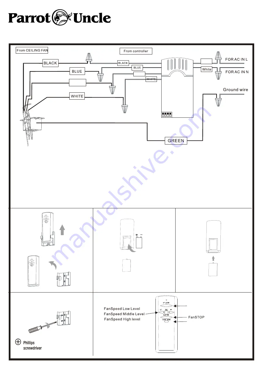 Parrot Uncle F6293110V Скачать руководство пользователя страница 5