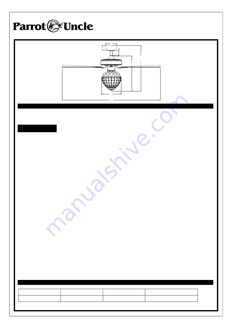 Parrot Uncle F6309 Installation & Operating Instructions Download Page 1