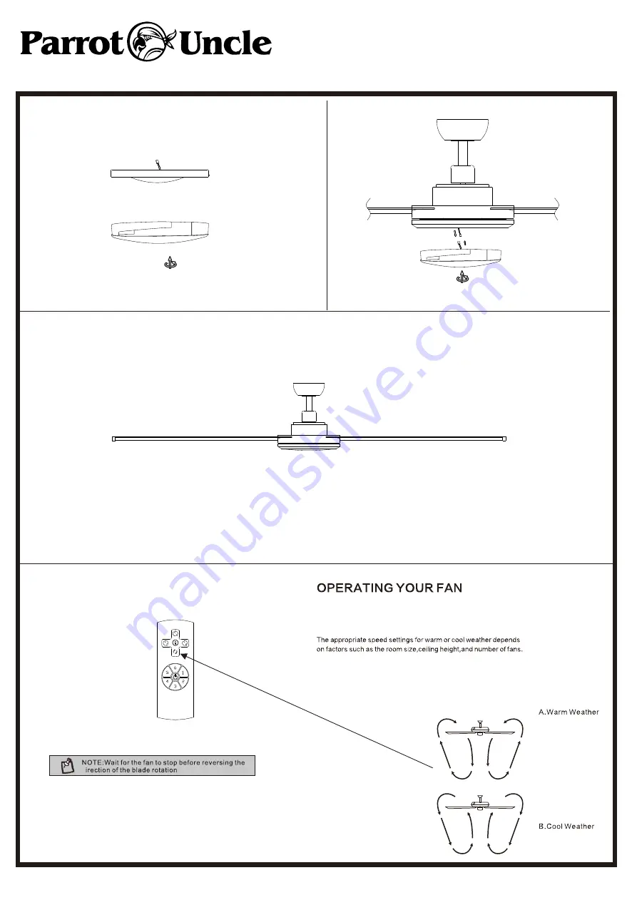 Parrot Uncle F8219110V Use And Care Manual Download Page 9