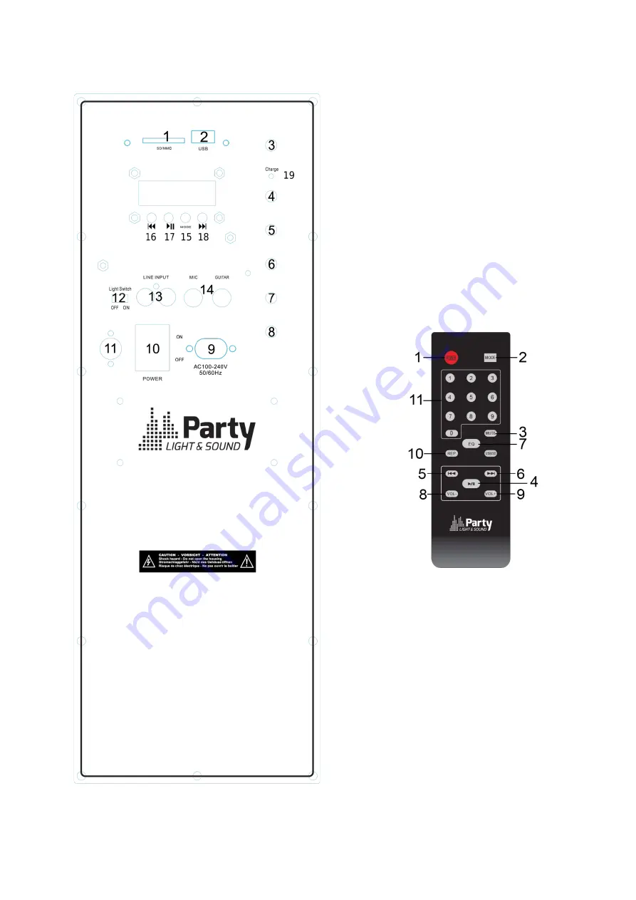 Party Light & Sound PARTY-215LED-MKII Instruction Manual Download Page 2