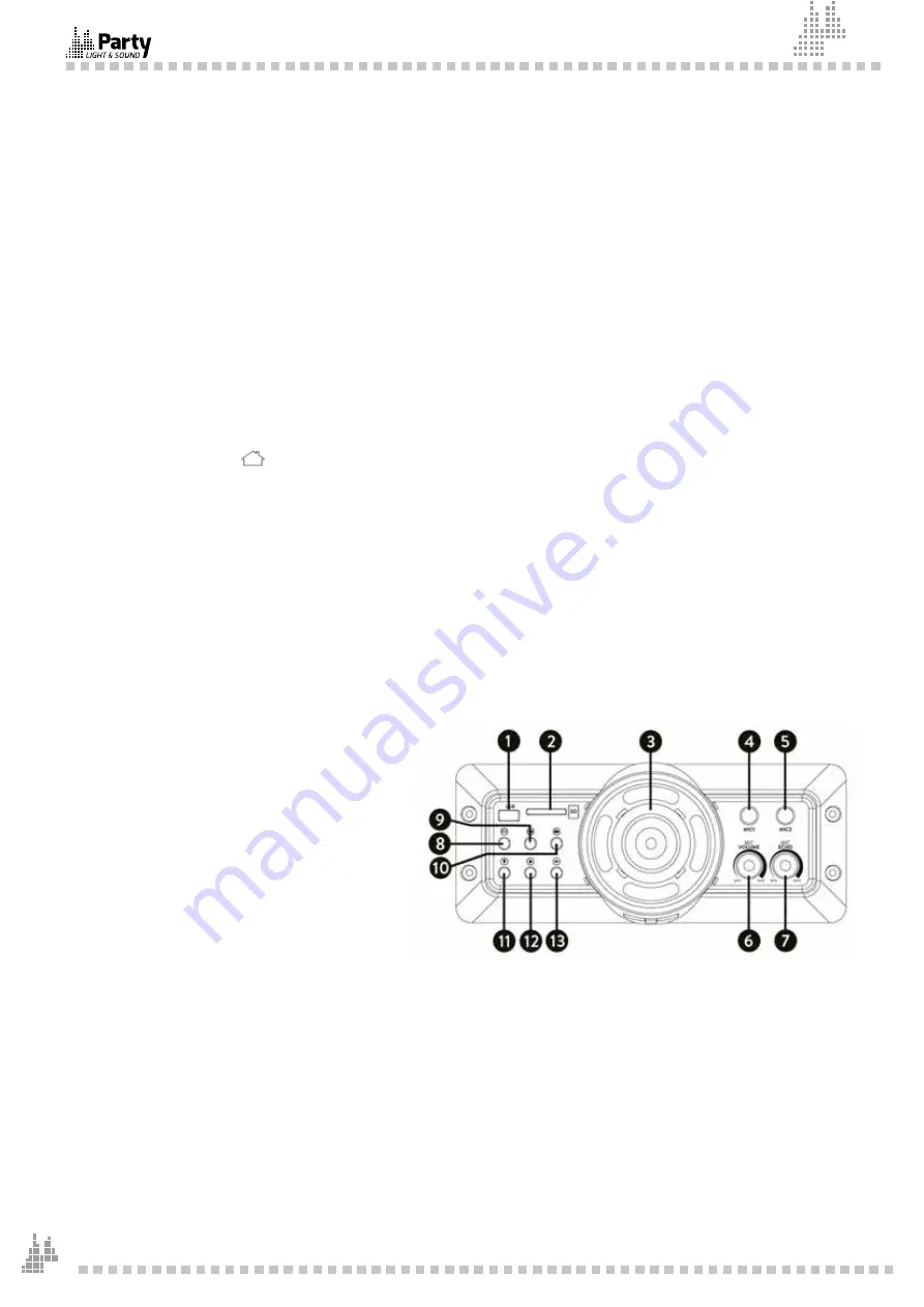 Party Light & Sound PARTY-FALCON User Manual Download Page 8