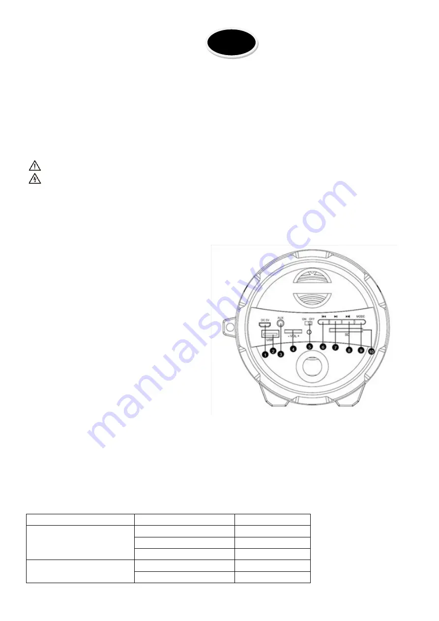 Party Light & Sound PARTY-TUBE50 Instruction Manual Download Page 8