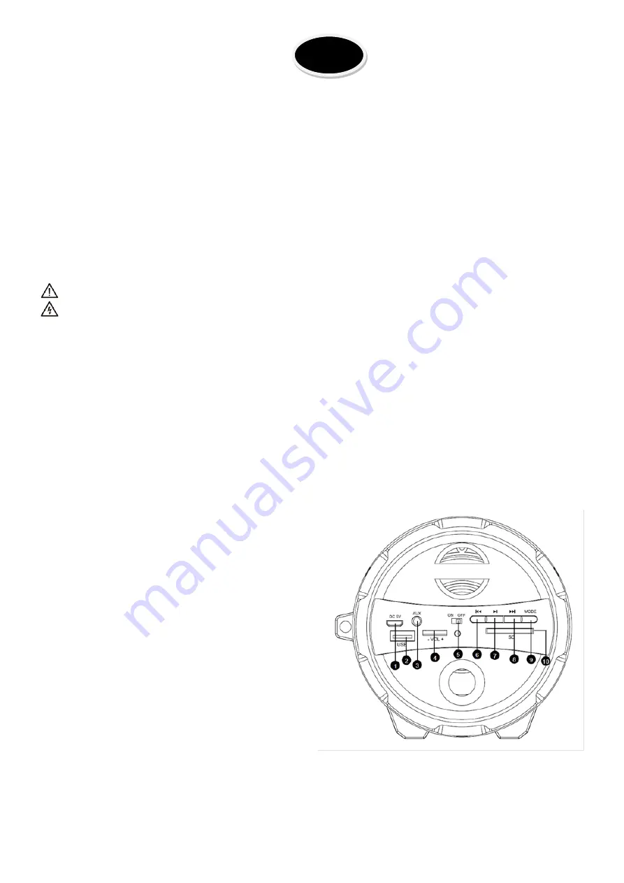 Party Light & Sound PARTY-TUBE50 Instruction Manual Download Page 10