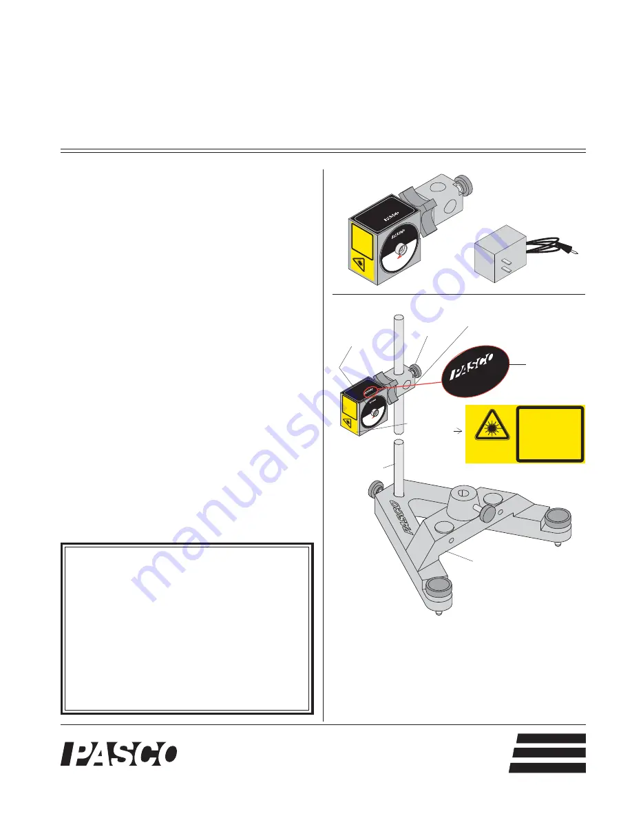 PASCO OS-8526A Instruction Sheet Download Page 1