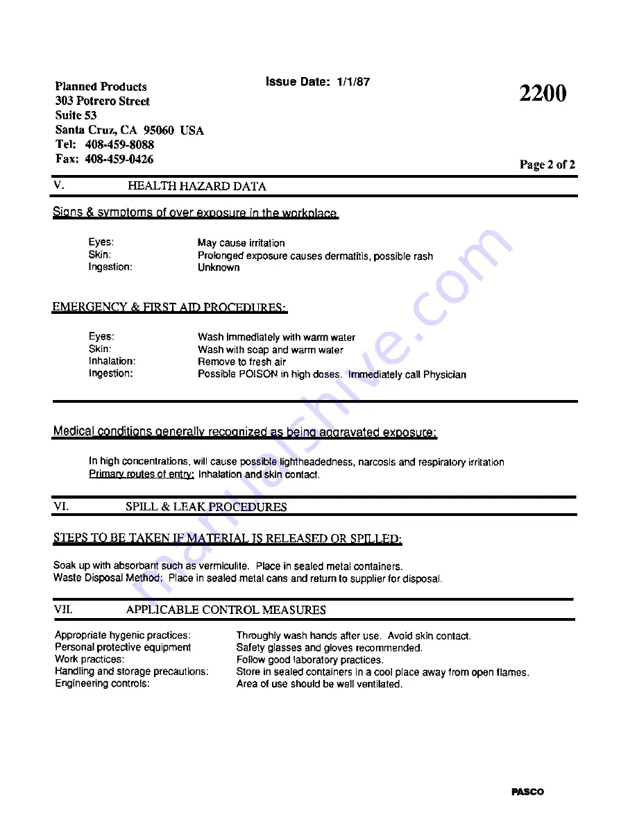 PASCO PK-9023 Instruction Manual And Experiment Manual Download Page 16