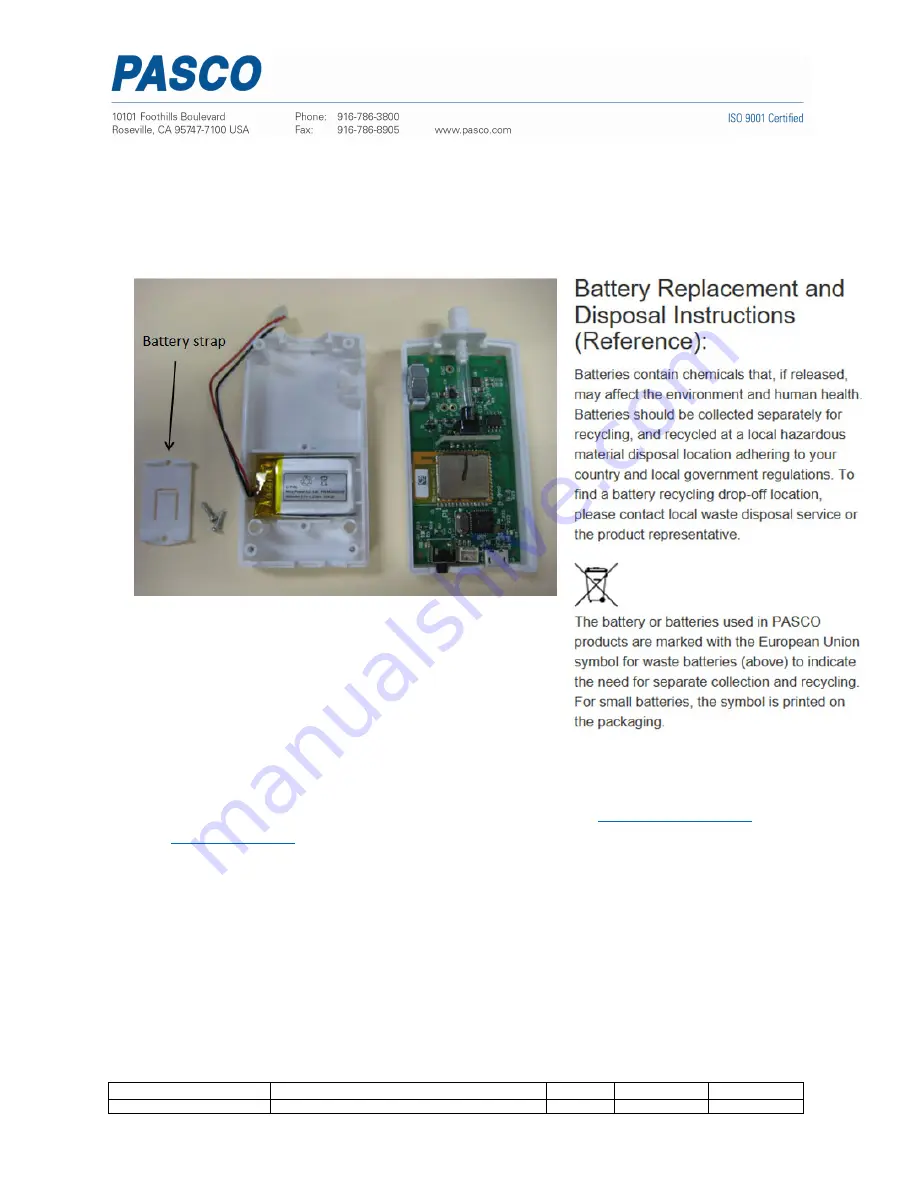 PASCO PS-3203 Replacement Instructions Download Page 3