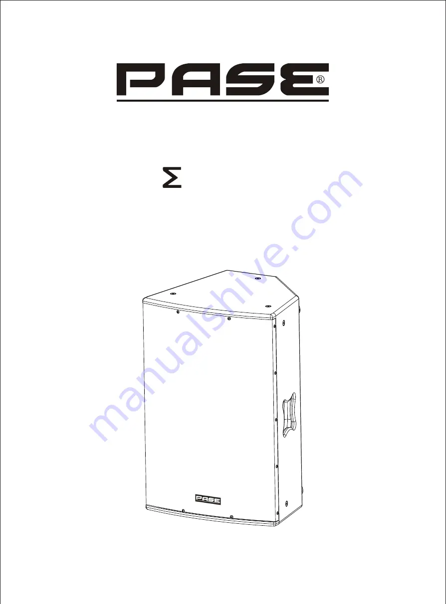 PASE SP215F Скачать руководство пользователя страница 1