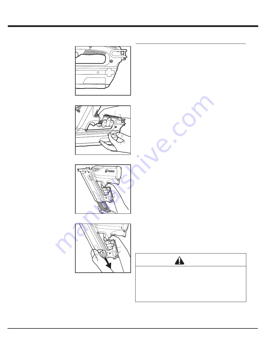 Paslode 905800 Operating Manual Download Page 13