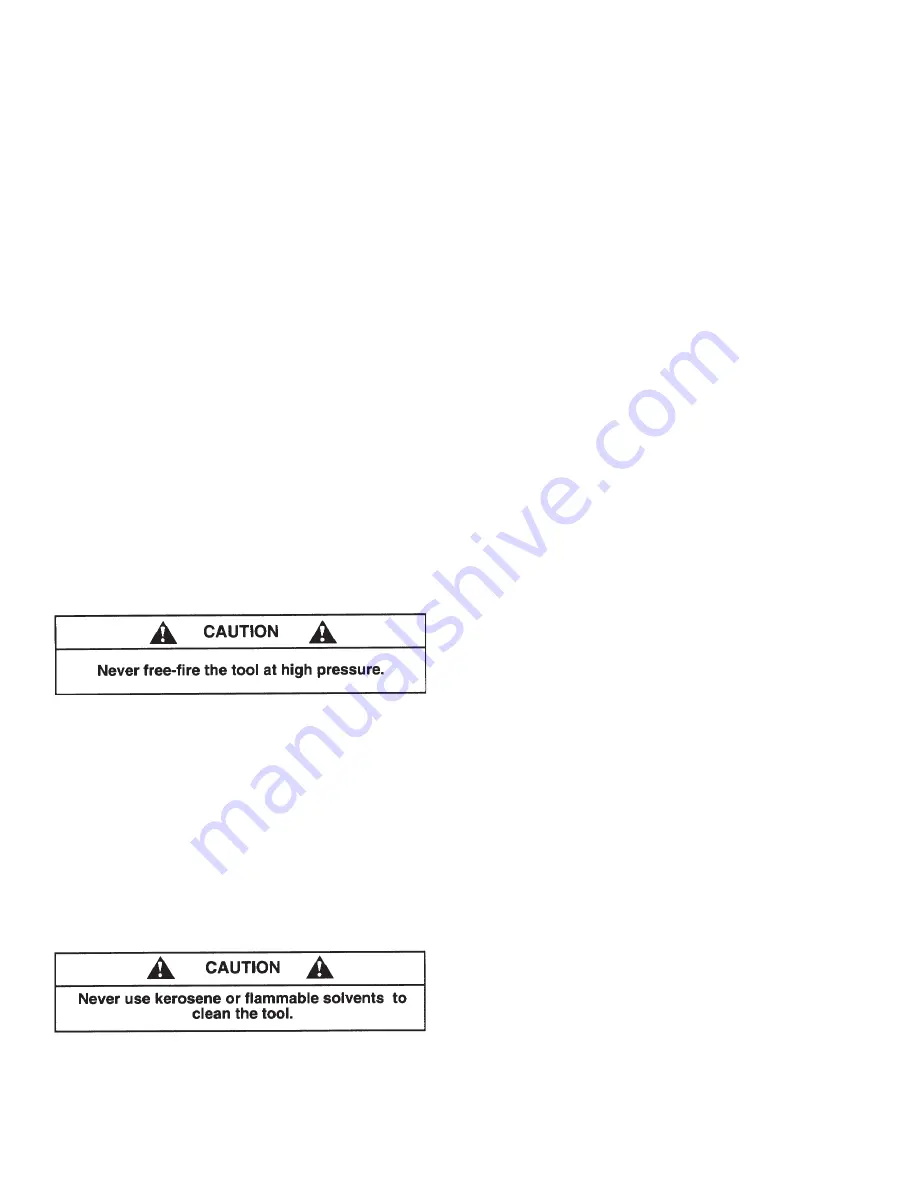 Paslode F250S-PP Operating Manual And Schematic Download Page 12