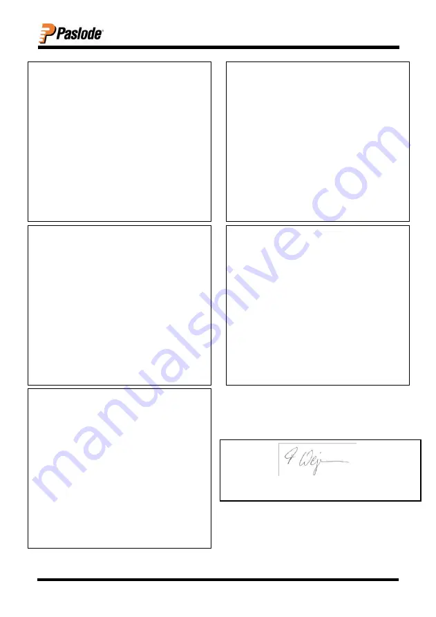 Paslode FN2265 Operating Instructions Manual Download Page 36