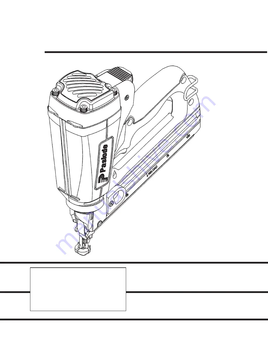 Paslode IM250A Скачать руководство пользователя страница 1