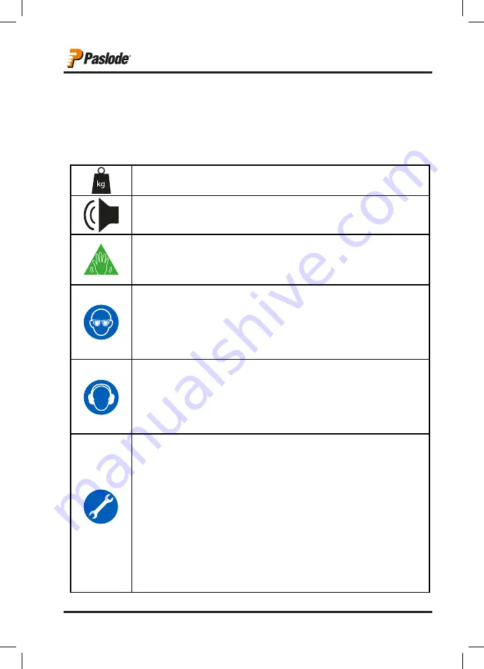 Paslode PFS160 Manual Download Page 3