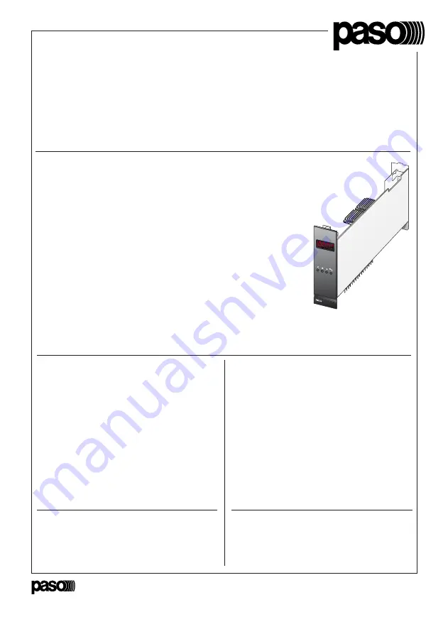 Paso PM2024-B Instructions For Use Manual Download Page 1