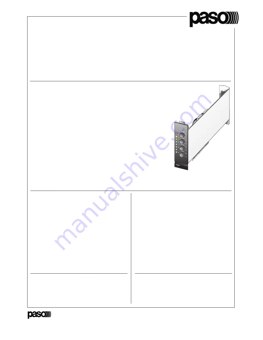 Paso PM2040-B Instructions For Use Manual Download Page 1