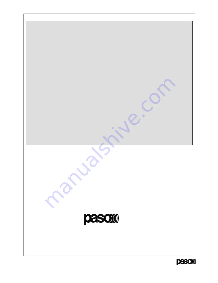 Paso PM2040-B Instructions For Use Manual Download Page 48