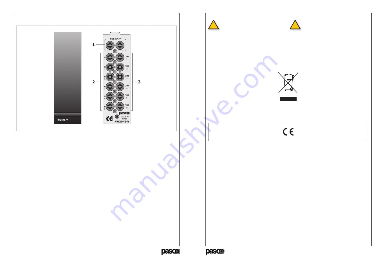 Paso PM2045-V Instructions For Use Manual Download Page 9