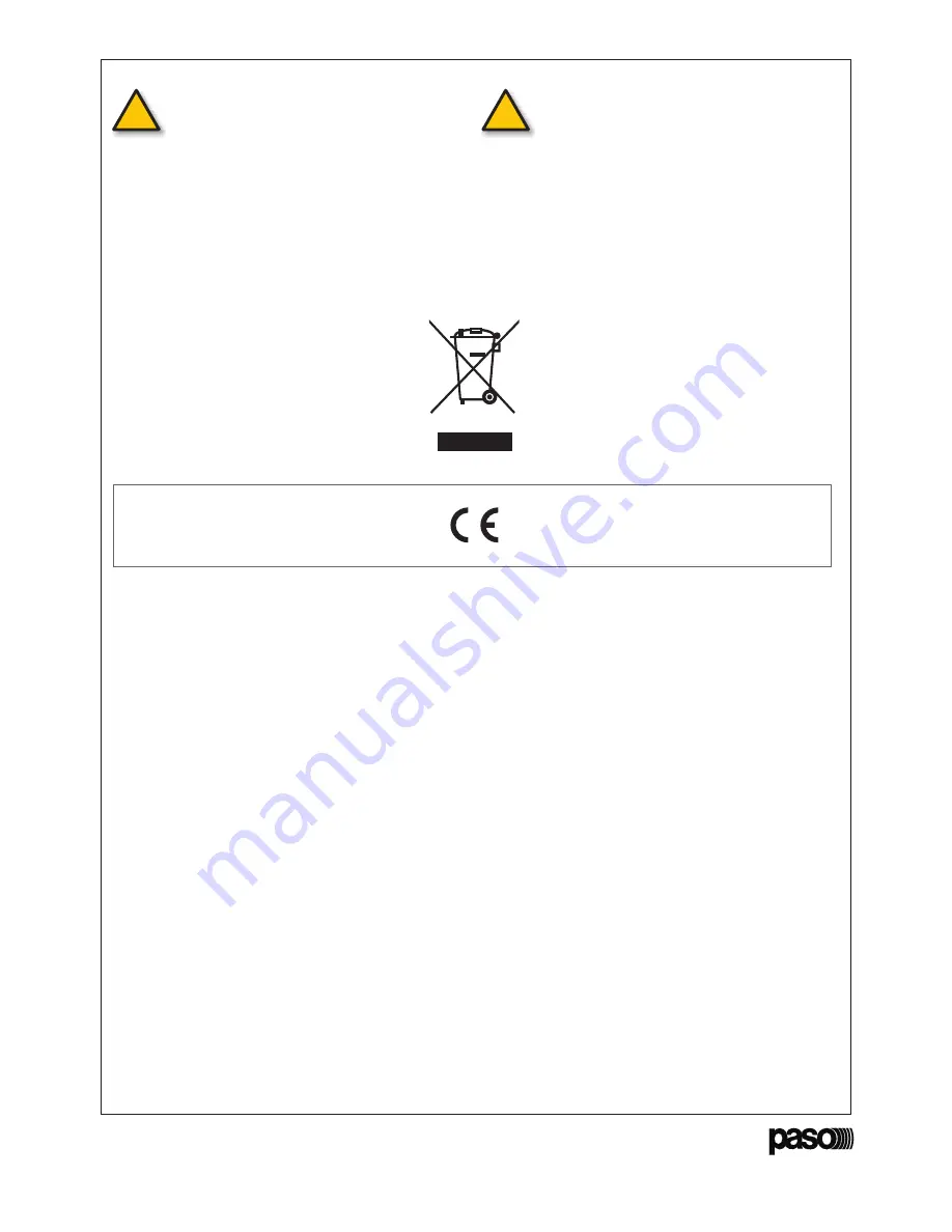 Paso PM2092-V Instructions For Use Manual Download Page 40