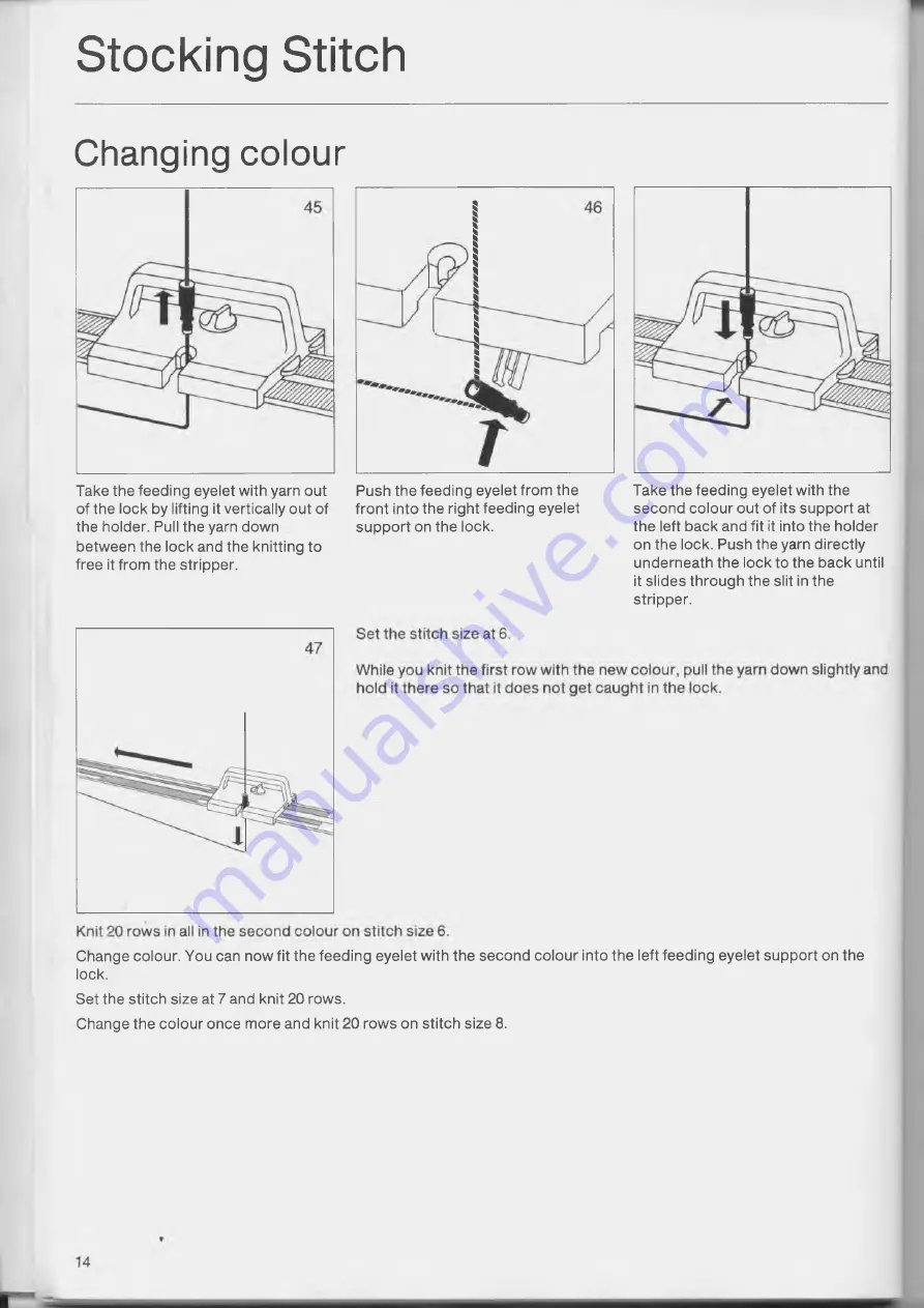 Passap SwissKnitter Selectomat Manual Download Page 16