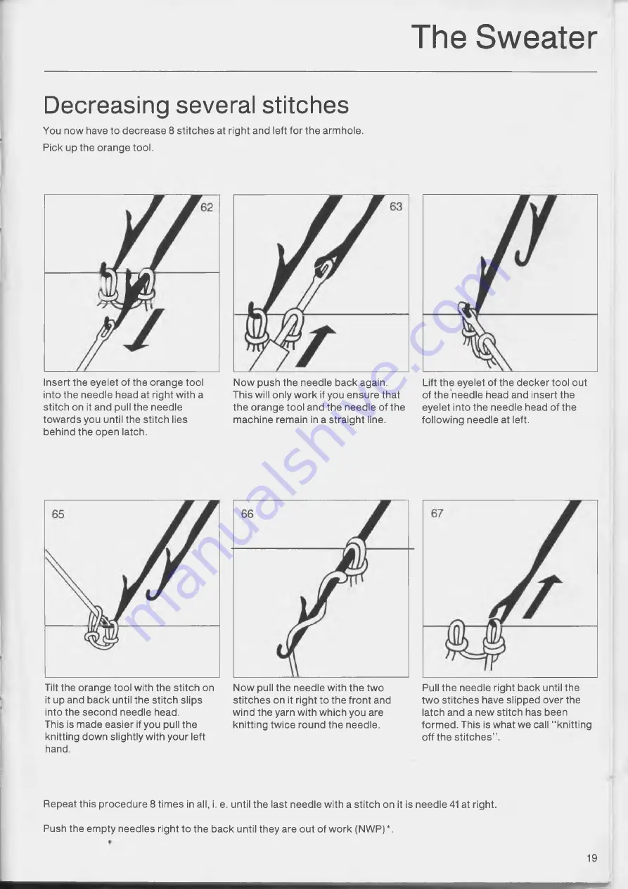 Passap SwissKnitter Selectomat Manual Download Page 21