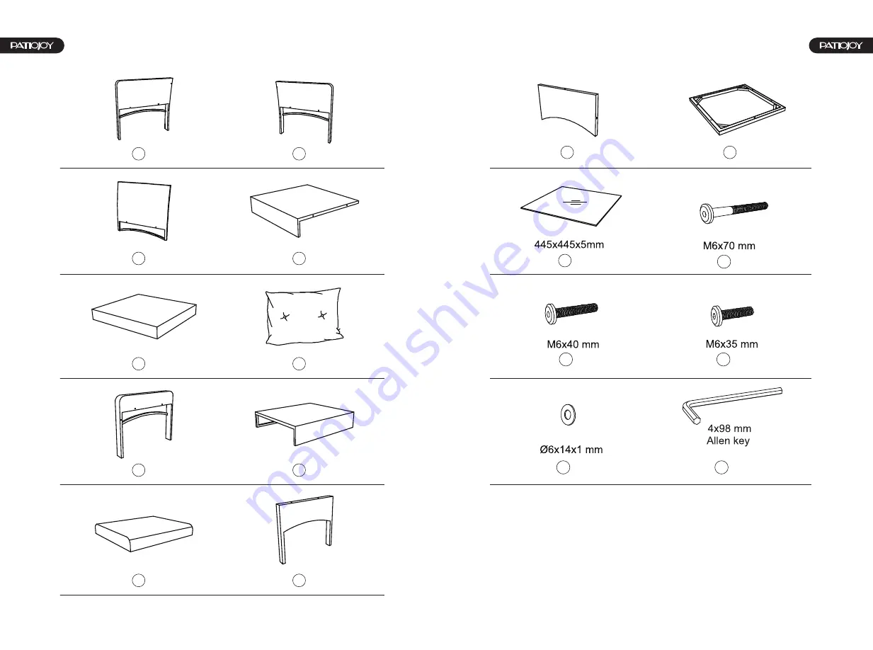 PATIOJOY HW68638 Quick Start Manual Download Page 3