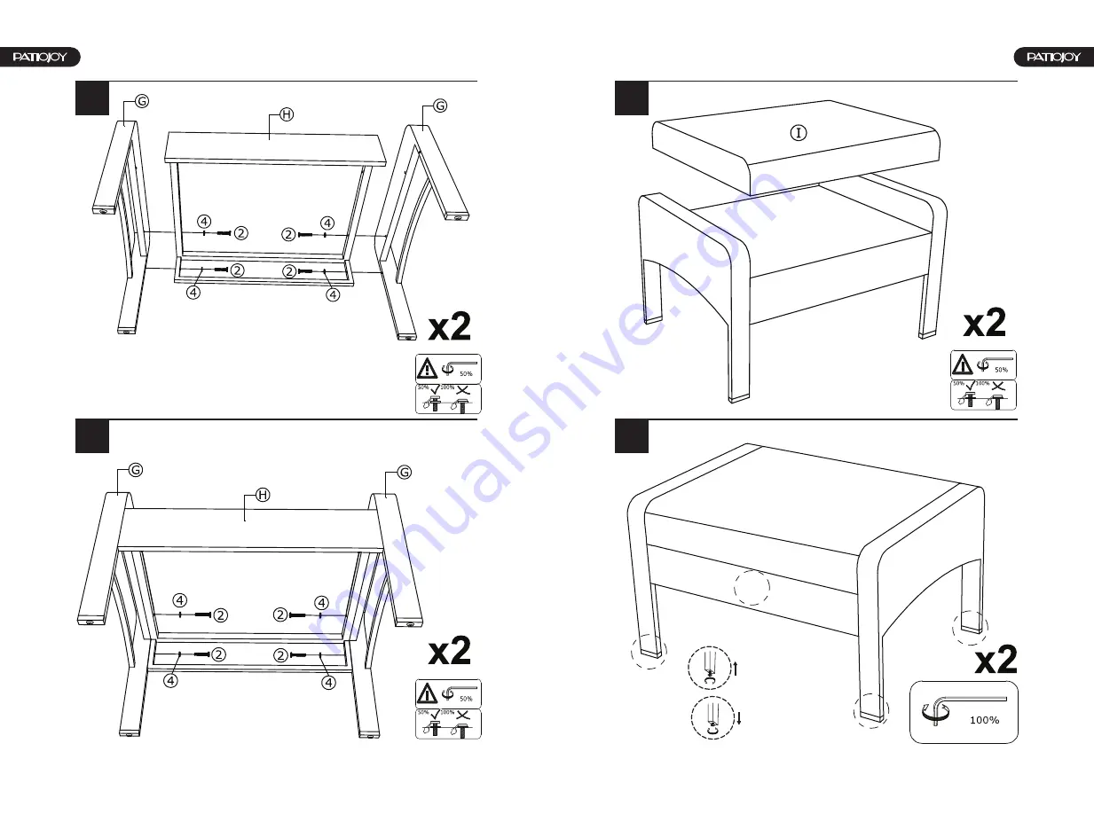 PATIOJOY HW68638 Quick Start Manual Download Page 5