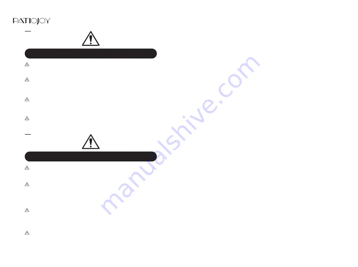 PATIOJOY HW68638 Quick Start Manual Download Page 7