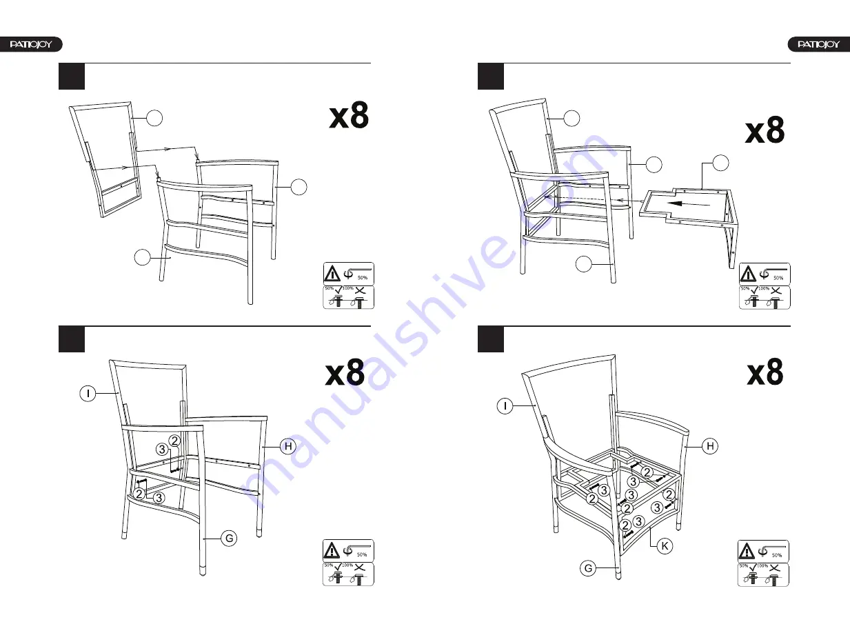 PATIOJOY HW68660 Скачать руководство пользователя страница 5