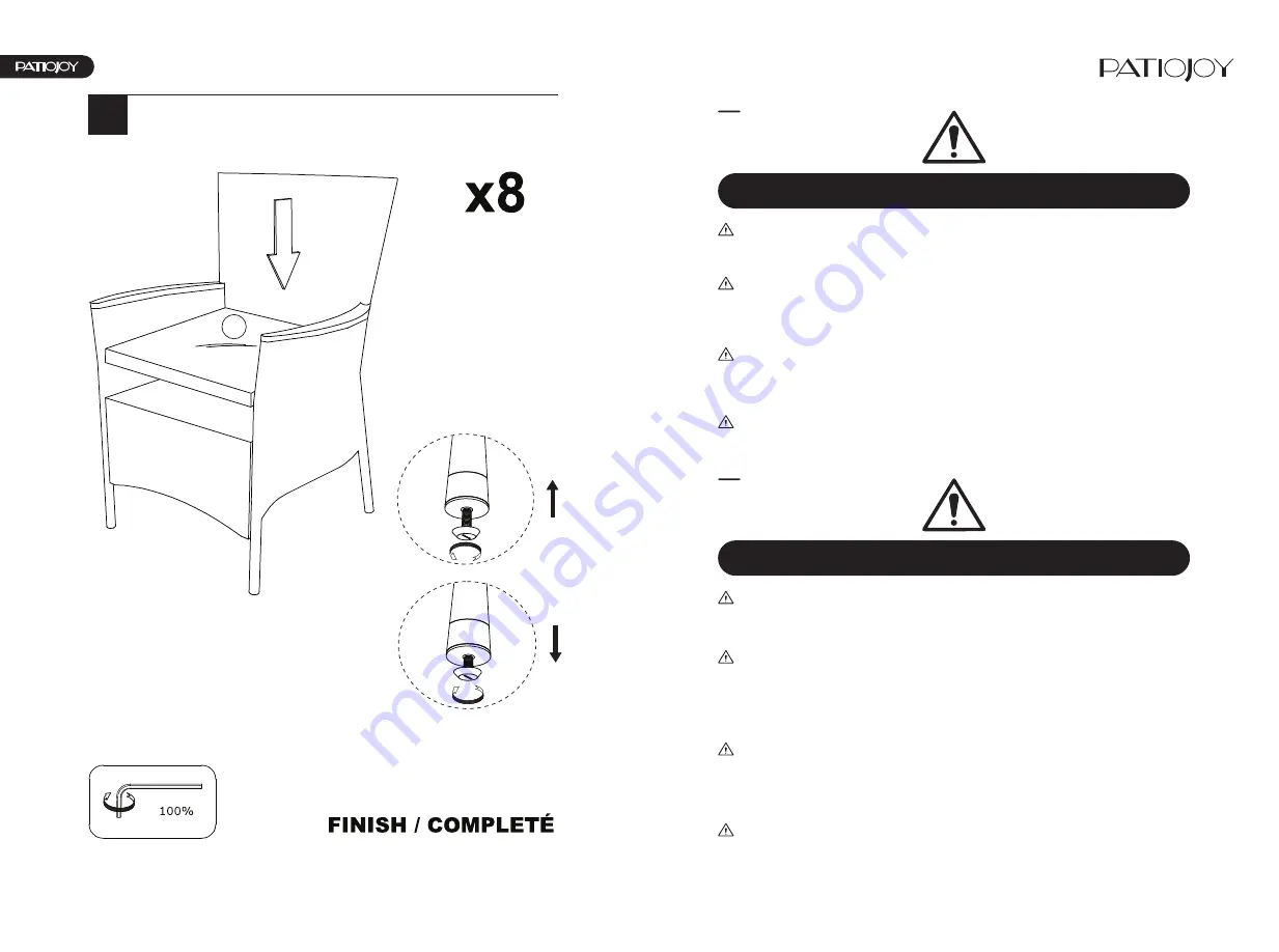 PATIOJOY HW68660 Скачать руководство пользователя страница 6