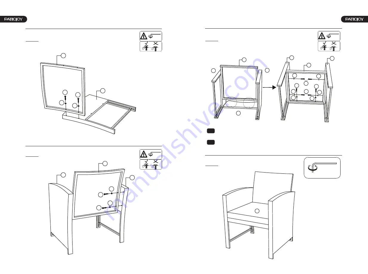 PATIOJOY HW68664 Manual Download Page 4