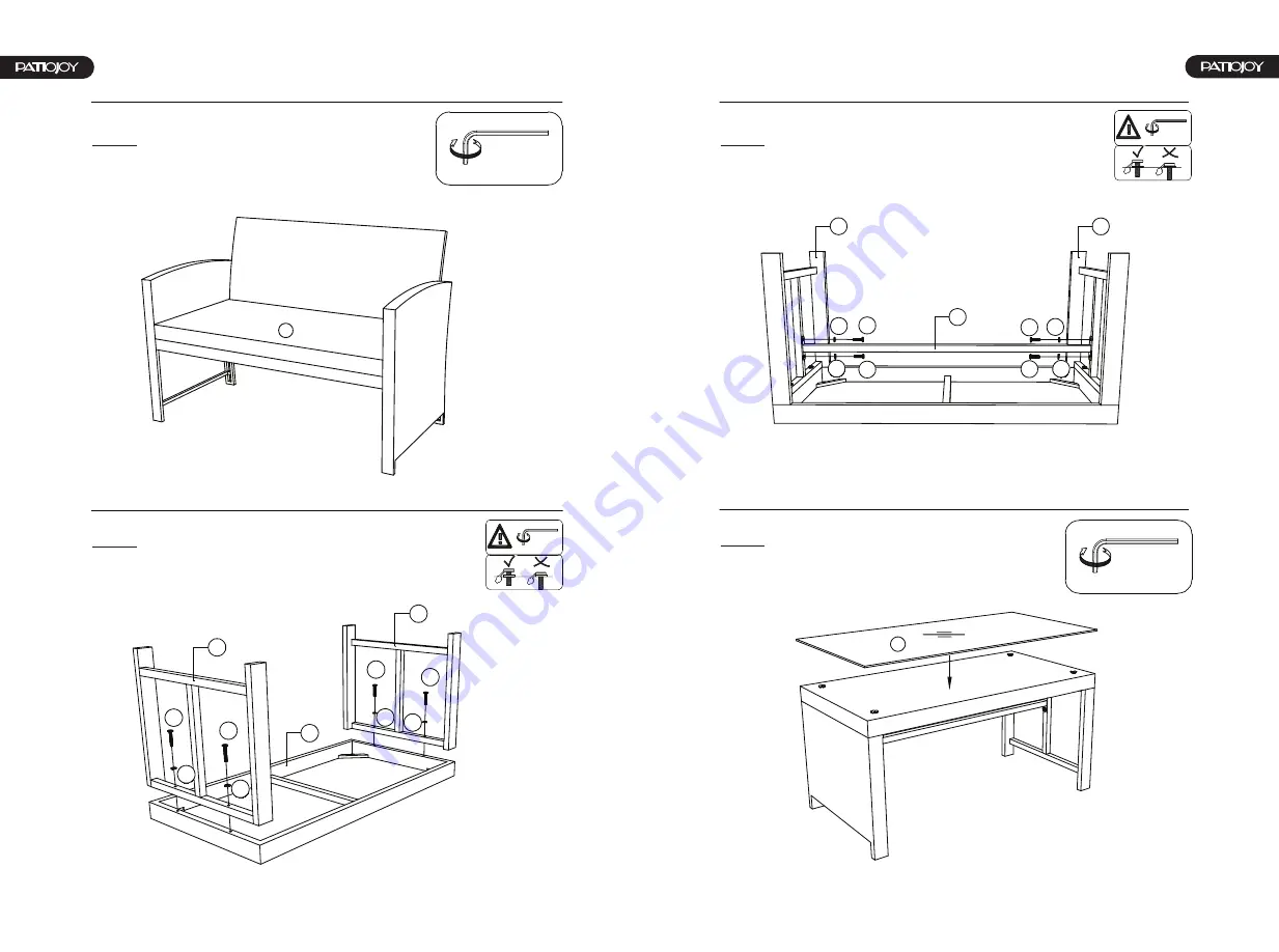 PATIOJOY HW68664 Manual Download Page 6