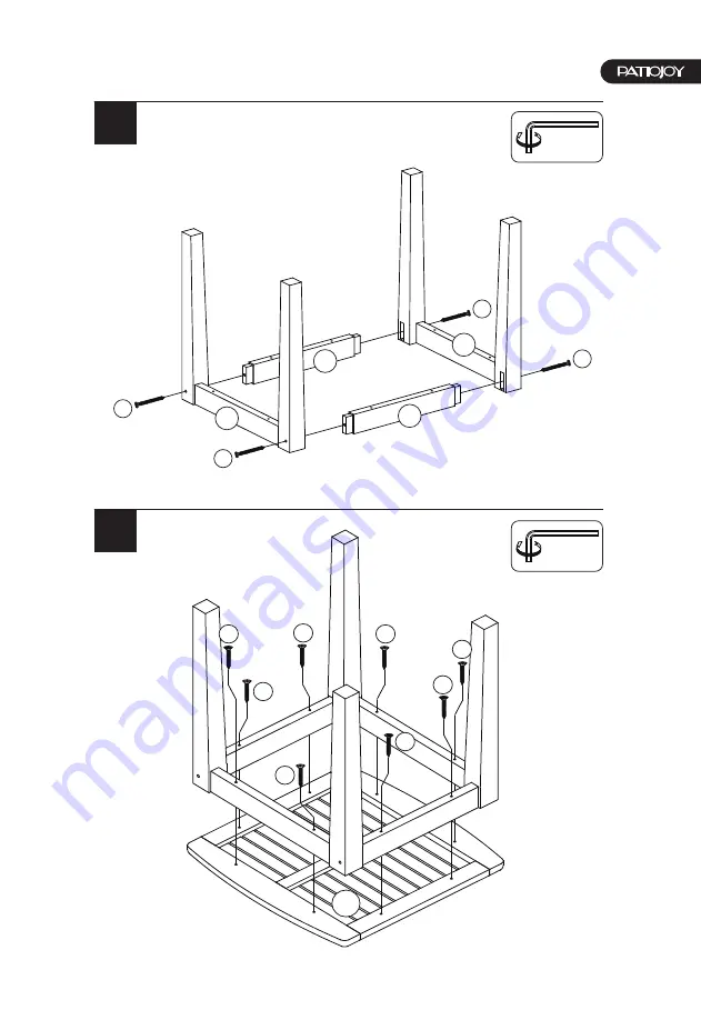 PATIOJOY HW70454 Скачать руководство пользователя страница 5