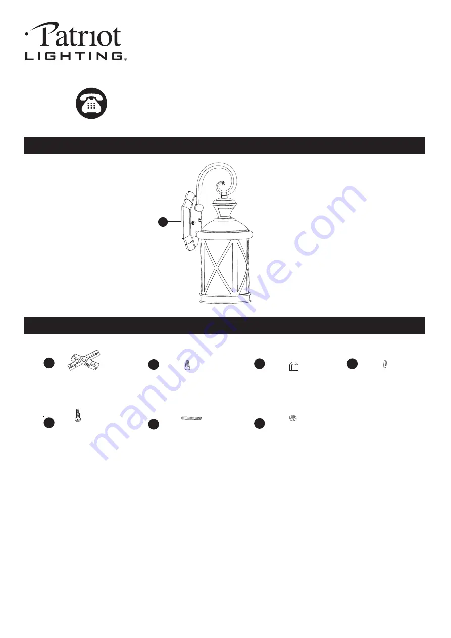 Patriot Lighting E4145 Manual Download Page 1