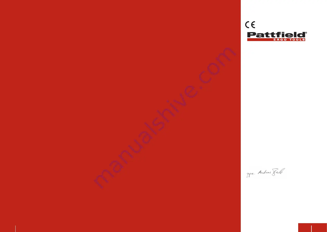 Pattfield Ergo Tools 4306517370725 Original Instructions Manual Download Page 65