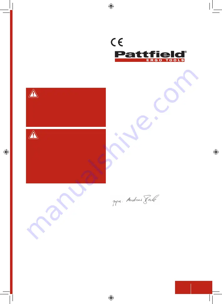 Pattfield Ergo Tools 4306517559625 Скачать руководство пользователя страница 35