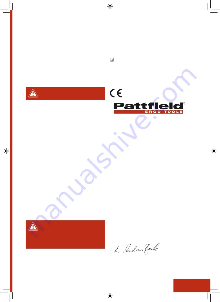 Pattfield Ergo Tools PA-2000HP Скачать руководство пользователя страница 47