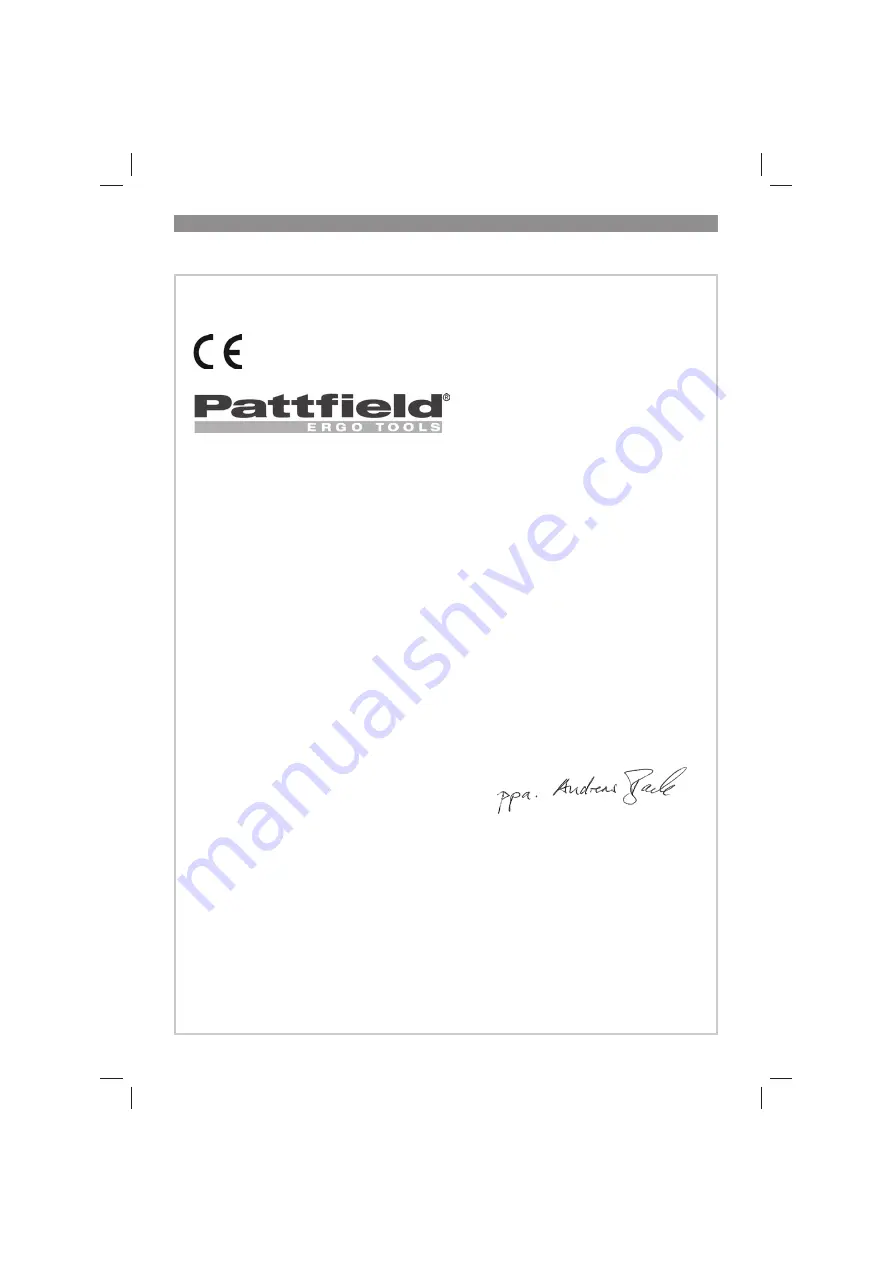 Pattfield Ergo Tools PE-AA 18 Li Basic Translation Of The Original Instructions Download Page 55