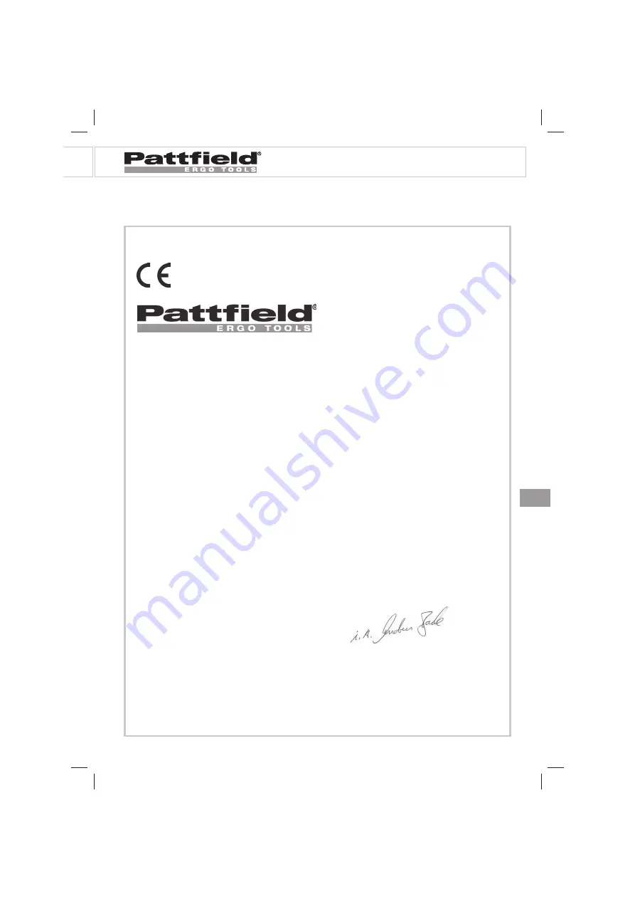 Pattfield Ergo Tools PE-AFR 18 Li Translation Of The Original Instructions Download Page 237