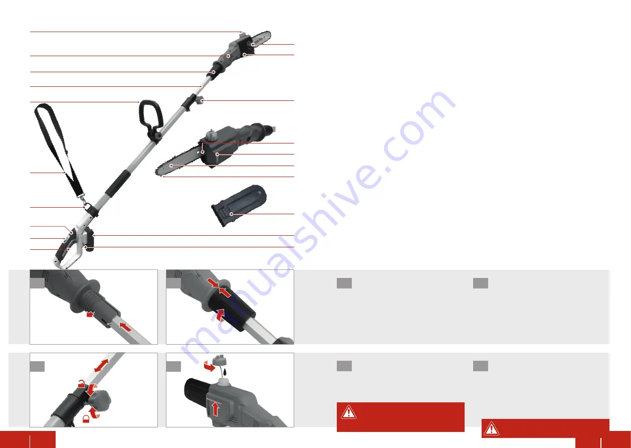 Pattfield Ergo Tools PE-AHE 20 Li Original Instructions Manual Download Page 21