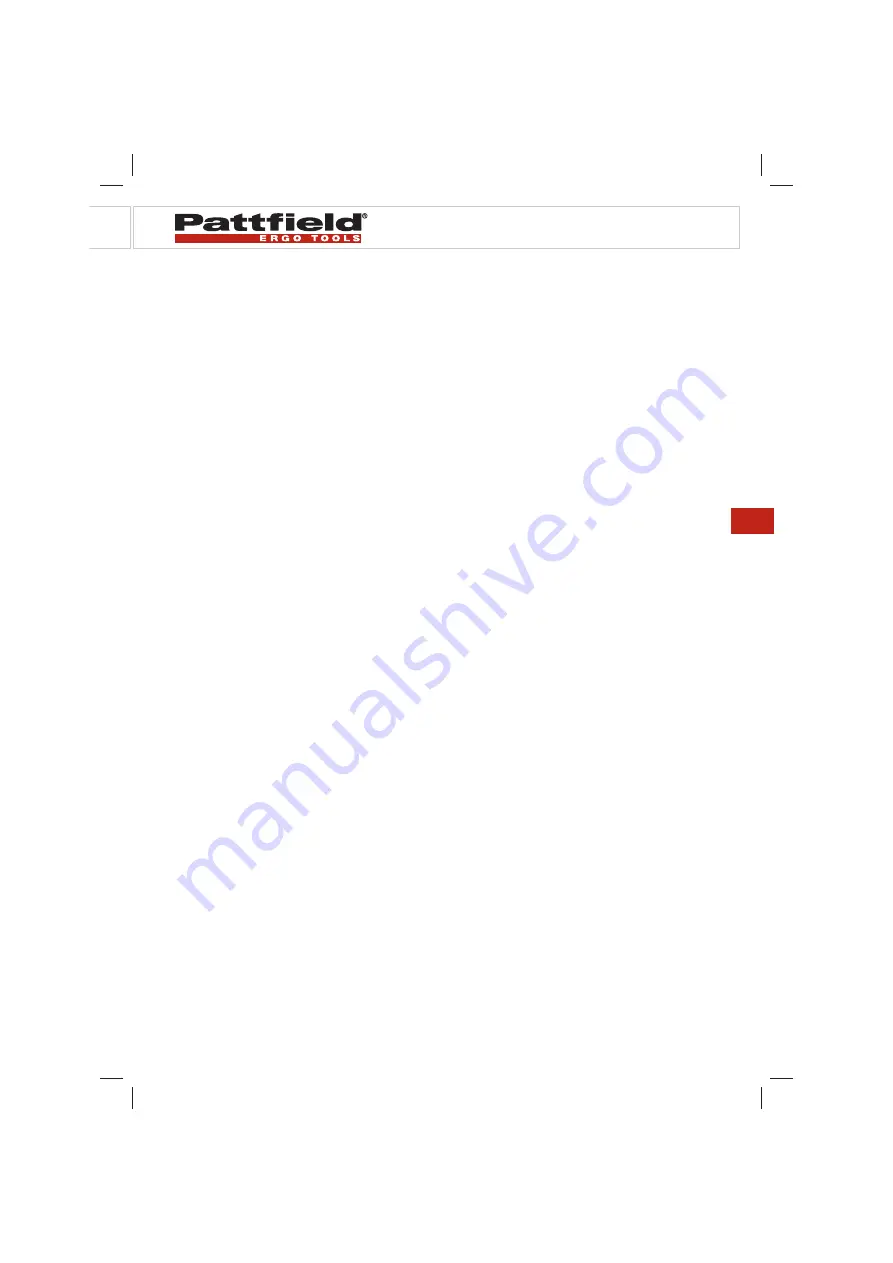 Pattfield Ergo Tools PE-SW 3030 Original Instructions Manual Download Page 37