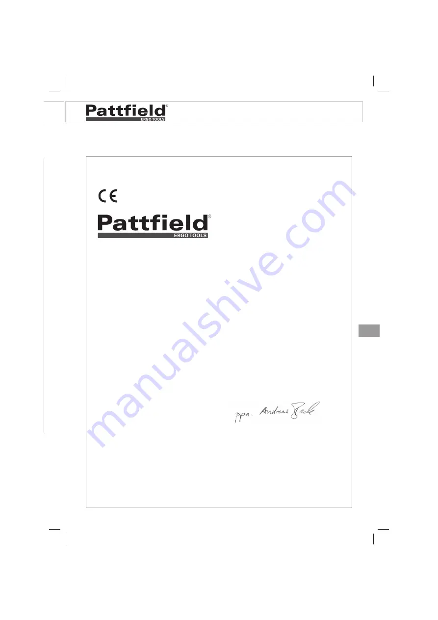 Pattfield Ergo Tools PE-TP 1000 N Скачать руководство пользователя страница 105